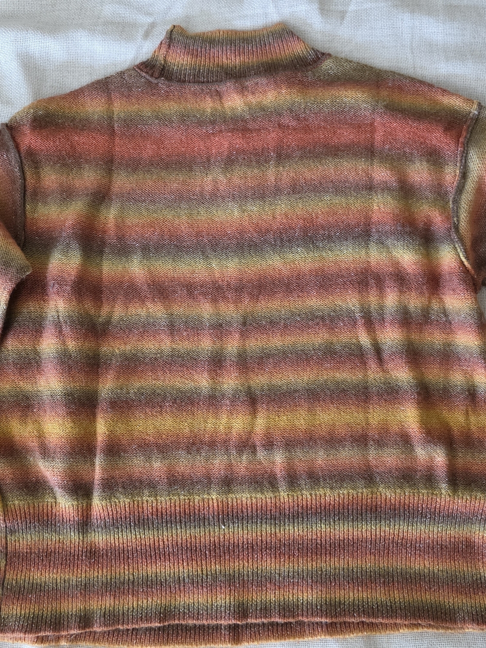 Beach Lunch Lounge Womans Rainbow Turtleneck Sweater Size XXL 20 Plus - Picture 7 of 10